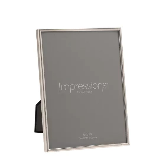 Impressions Silver plated slim Photo frame 6x8