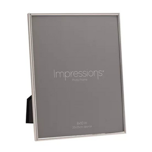 Impressions Silver plated slim Photo frame 8x10"