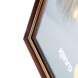 Kenro City Frame A4 dark wood with gold trim.