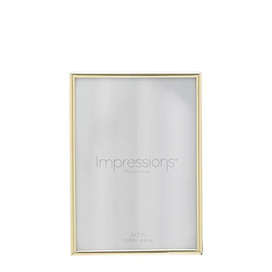 Impressions Brass finished photo frame 5x7"