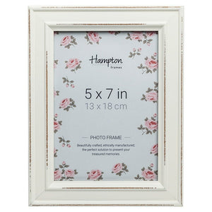 Paloma white 5x7" photo frame